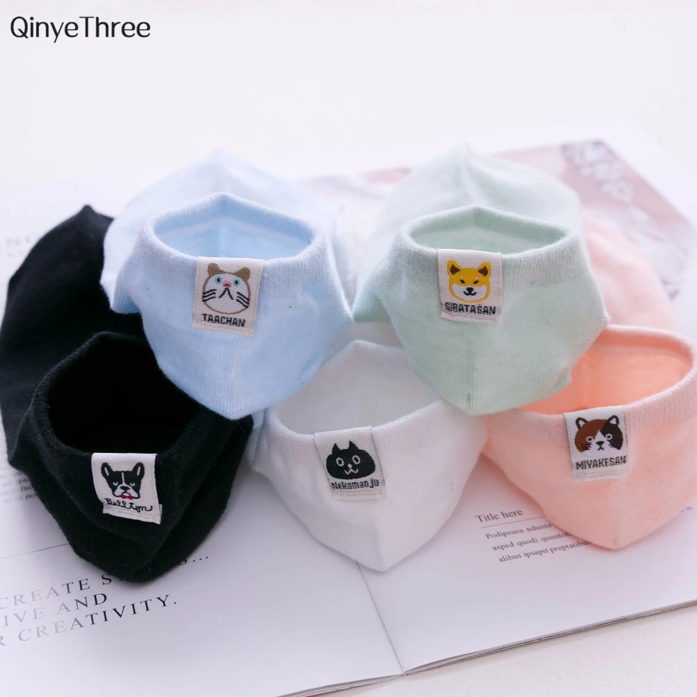 

2018 New Fashion Cotton Men Socks Male Spring Summer Low Cut Ankle Socks Men Women Short Socks with dogs Couple sokken EUR35-40