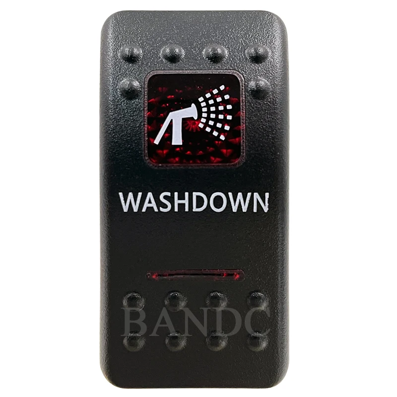 

Cover Cap Only！WASHDOWN Rocker Switch Cover Cap Red Window Labeled for Boat Truck ARB Carling NARVA Control Cap Accessories