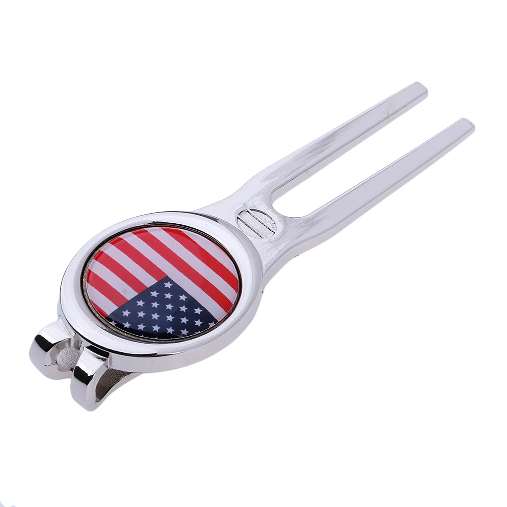 Switchblade Golf Pitch Repair Divot Tool Groove Cleaner and Ball Marker for Golfer Training Aids Golf Course Golf Club