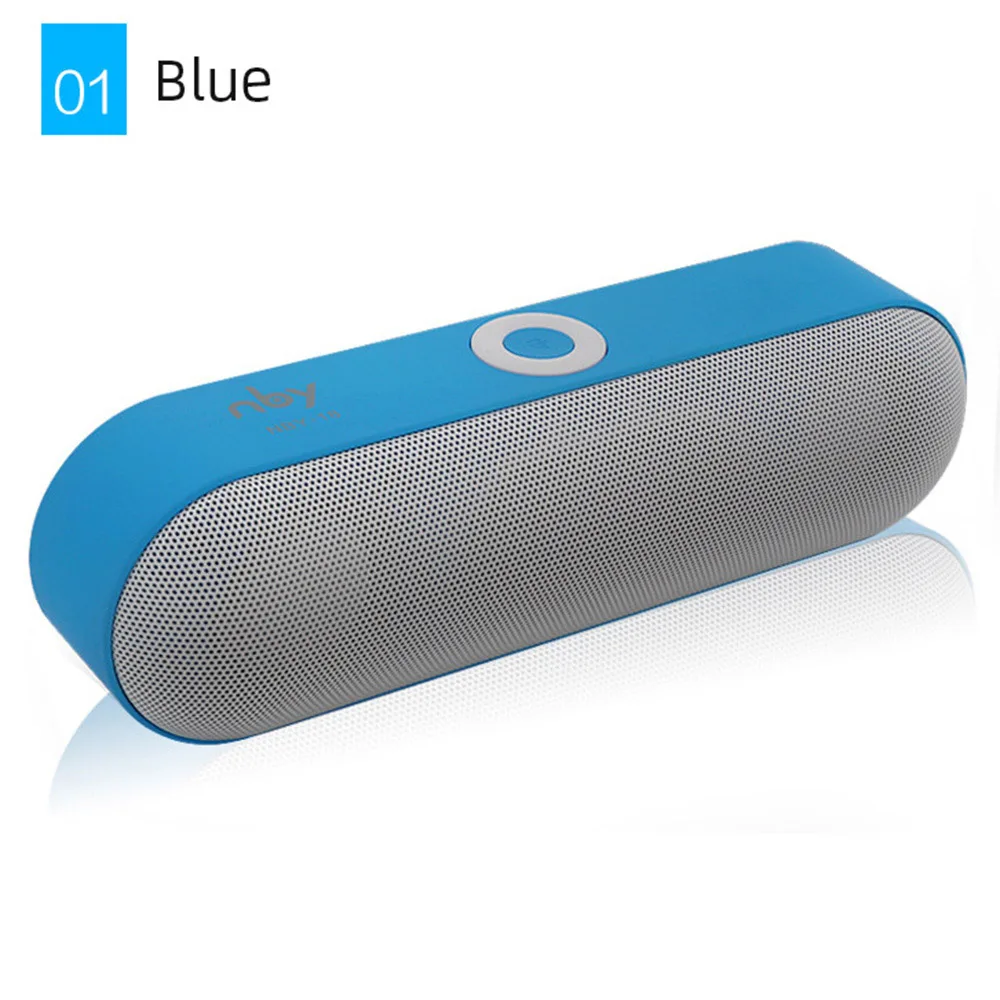 Синий Модный высококачественный наружный беспроводной bluetooth-динамик, роскошный объемный звук 360 градусов, портативный громкий динамик, бас, анти-осенний бар - Цвет: Синий