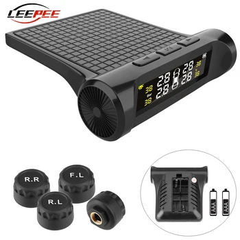 

LEEPEE New Battery TPMS Car Tyre Pressure Monitoring System Auto Tyre Diagnose Exterior Sensor Accessories Digital LCD Wireless
