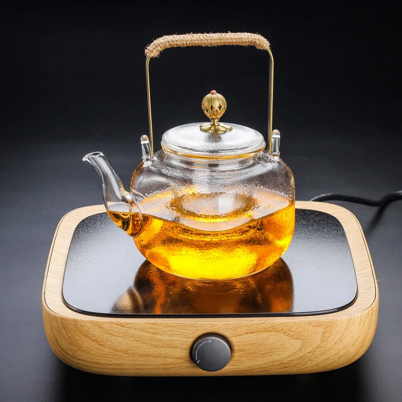 1 комплект утолщенный термостойкий стеклянный чайник Портативный высококачественный стеклянный чайник с фильтром нагревательный чайник-кофейник набор