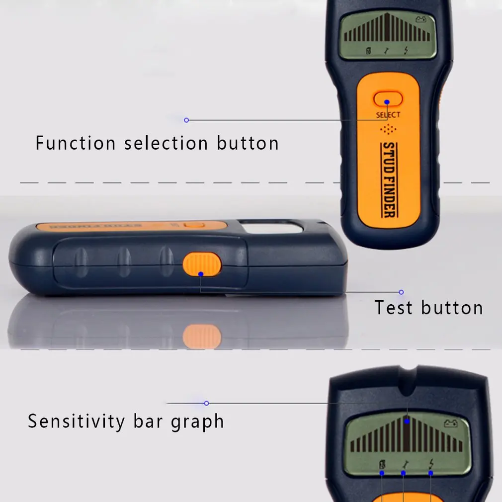Портативный размер 3 в 1 Многофункциональный Стад центр Finder AC Live провода детектор стены древесины сканер мульти металлические инструменты