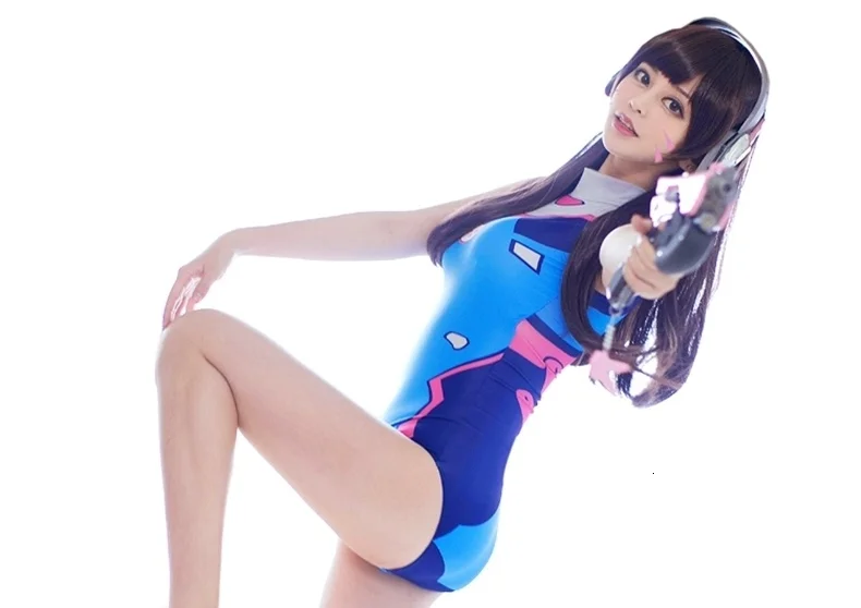 Sexy Game OW D.VA Cosplay Costume Dva Mercy Cosplay SUKUMIZU Spandex Anime Swimsuit One Piece Swimwear Bathing Suit H7b7c2901be3f400b8bdb99348773c204q