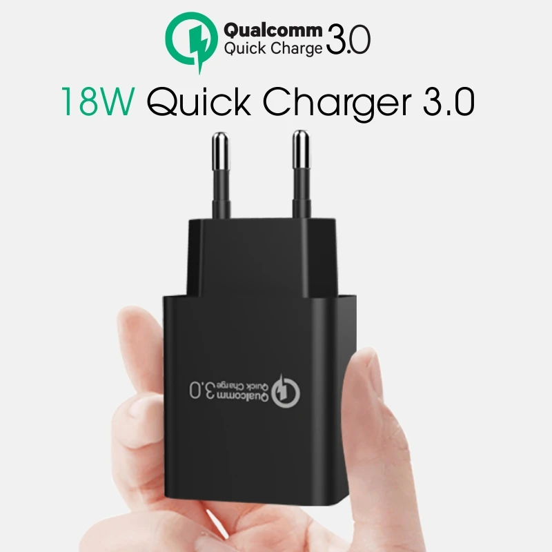Быстрое зарядное устройство Vothoon 3 0 QC 18 Вт USB для Samsung S10 Xiaomi Redmi Note 8 Pro QC3.0 настенное