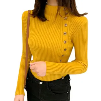 Women Cotton Long Sleeve Pullovers Sweater