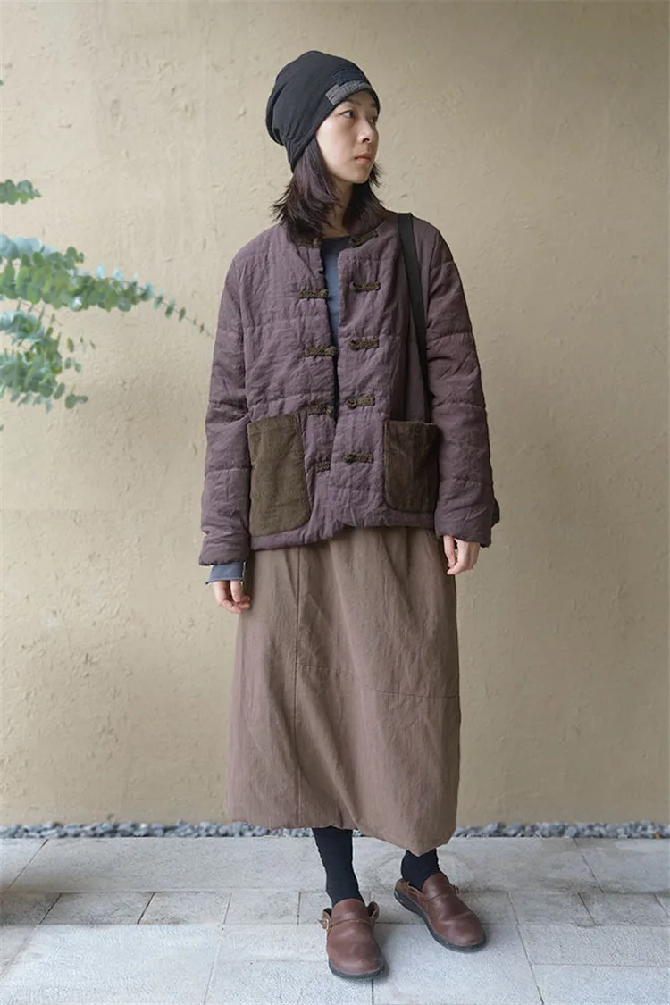 SCUWLINEN,, зимние женские юбки, винтажные, одноцветные, эластичная резинка на талии, подходят ко всему, толстые, теплые, хлопковые, стеганые юбки, Jupe Femme P160