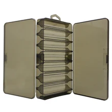 Пластиковая коробка для приманки, двухсторонняя, 14 отсеков, коробка для приманки, рыболовный контейнер для снастей для приманки