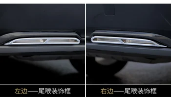 

ABS Chromed Exterior Rear Exhaust muffler tail Pipe Outlet Decoration Trim 2PCS For Skoda Kodiaq 2016 2017-2018 2019 2020