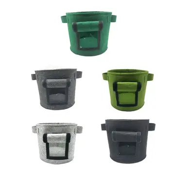 

2 Pack 7/11 Gallon Smart Potato Bags Window Vegetable Bags Breathable Nonwoven Cloth with Handles for Potato Growing Pots