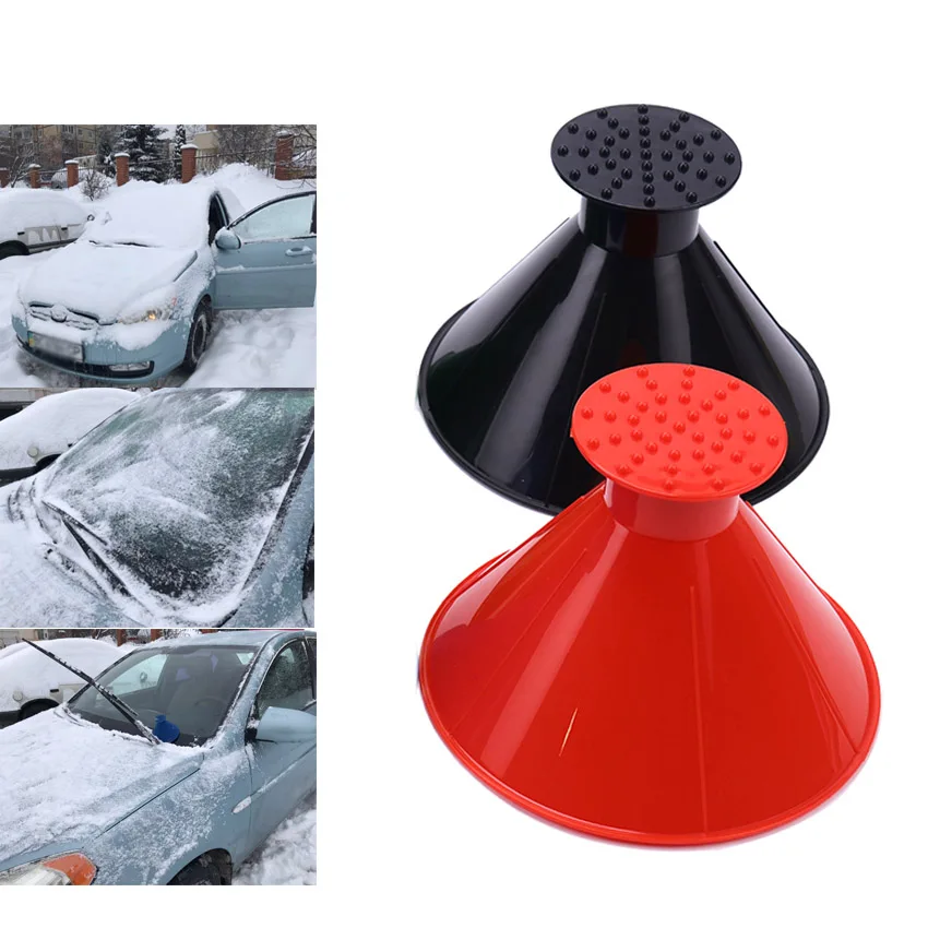 Car Magic Window Windshield Ice Scraper Oil Funnel Snow Remover Shovel