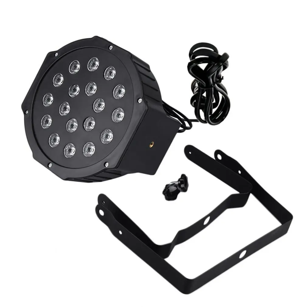 

Professional LED Stage Lights 18 LED RGB PAR DMX Stage Lighting Effect DMX512 Master-Slave Flat for DJ Disco Party KTV