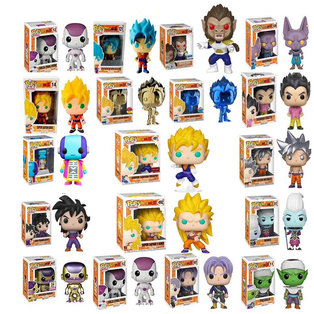 Funko Pop Dragon Ball SUPER SAIYAN GOKU Коллекционная модель детские игрушки FRIEZA GREAT VEGETA APE 2020