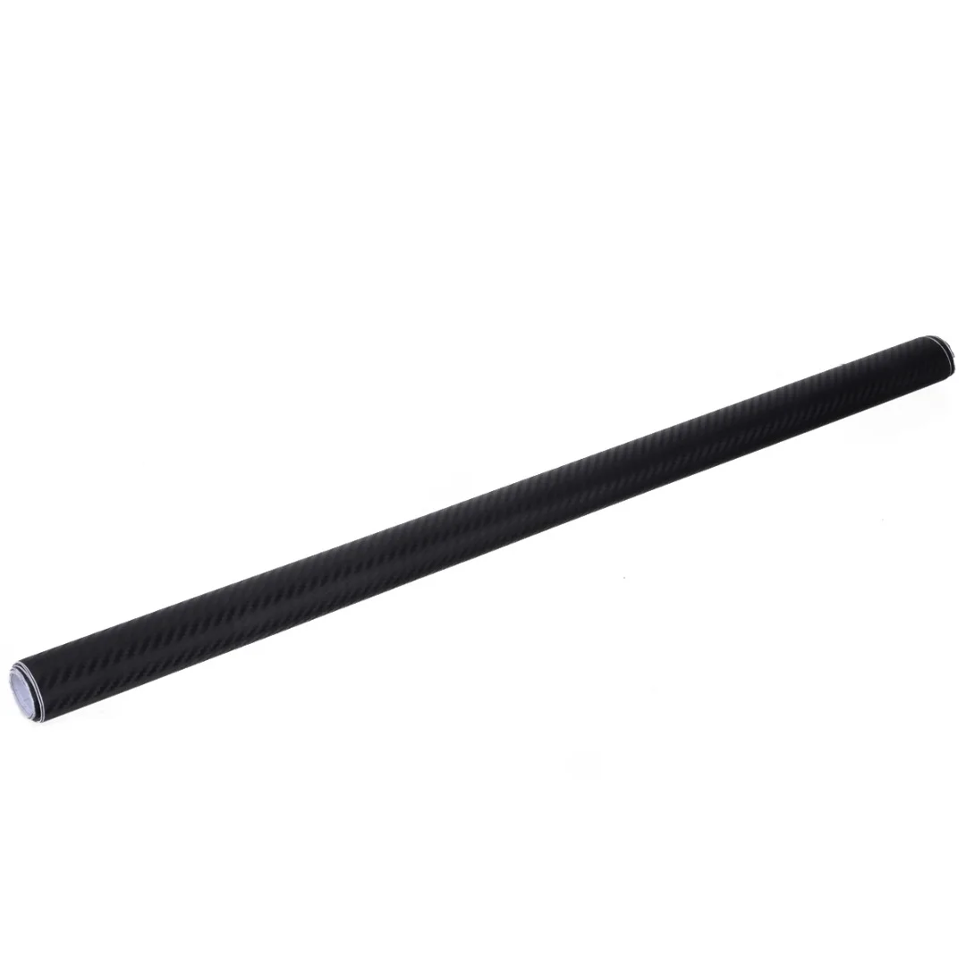 3D Matte Black Carbon Fiber Vinyl Wrap Sticker Waterproof Car Decal Film Air Release for Armrest Dashboard Car Exterior Parts