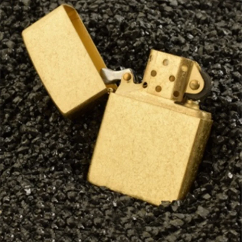 GOLD 3 Винтажная керосиновая масляная Зажигалка шлифовальный круг зажигалки для сигарет Новинка Ретро металлическая латунная бензиновая Зажигалка Роскошные гаджеты для мужчин - Цвет: GOLD 3