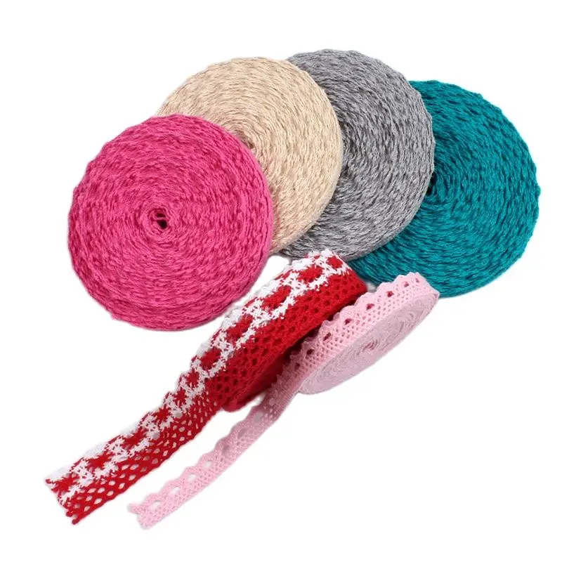 10yards/lot colorful Cotton Lace Ribbon DIY Sewing lace trimming Handmade Patchwork Cloth Hometexile Curtain Craft Accessories — view 3