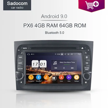 

PX6 TDA7851 IPS Android 9.0 8Core 4G+64GB Car DVD Player GPS Map autoradio wifi LTE car radio 5.0 For Fiat DOBLO 2016 - 2018
