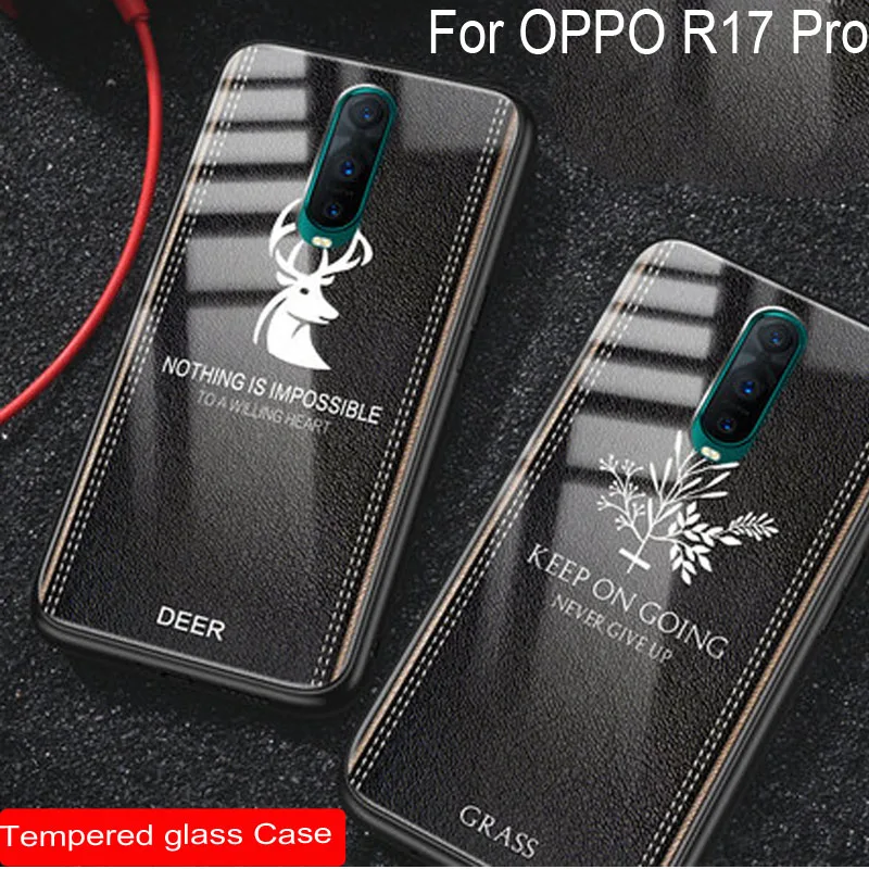 Ультратонкий силиконовый чехол черного цвета для OPPO R17 Pro DEER из закаленного