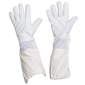 

Beekeeping Gloves, Leather Beekeeper's Glove Protective Sleeves Beekeeping Tools
