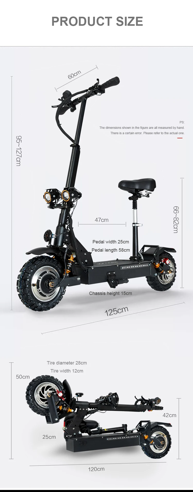 Elctric скутер 60V3200w передний задний двойной привод внедорожный электрический скутер ebike максимум 85 км/ч складной электровелосипед