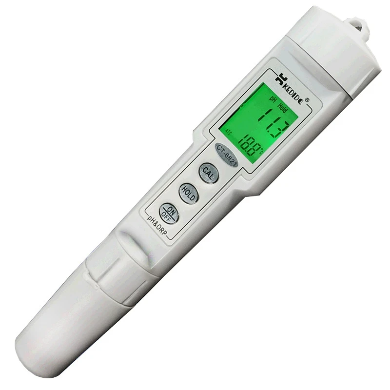 3in1 pH ORP TEMP Meter 0.0-14.0pH Water Detector Oxidation-Reduction Potential Digital Tri-Meter Water Quality Monitor CT6821