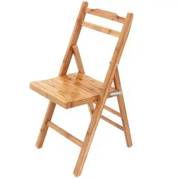 

Folding Chair Small Bench Household Balcony Leisure Stool Wash Feet Back Chair Nanzhu Solid Wood Stool Installation-free