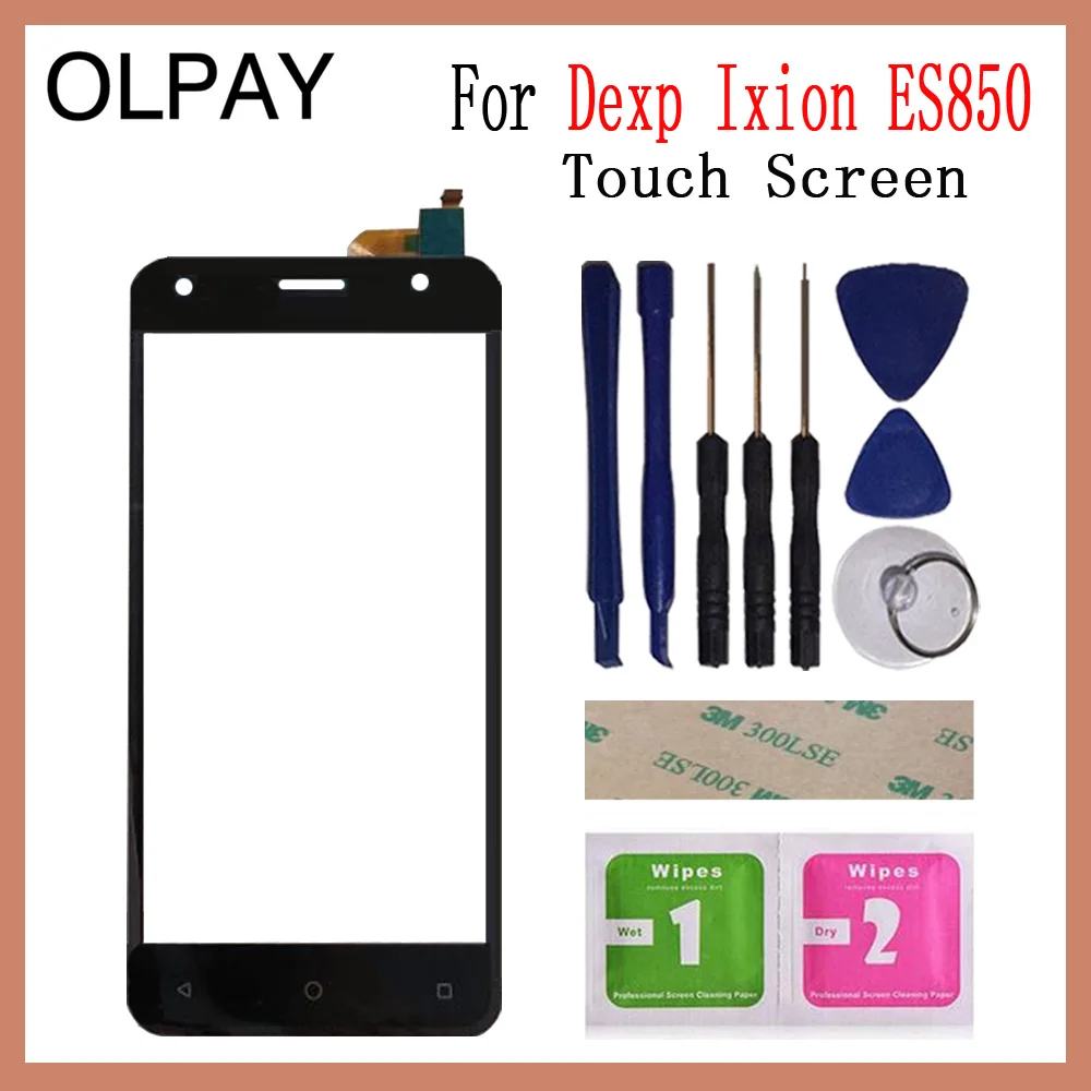 

Touch Screen 5.0" inch For Dexp Ixion ES850 Touch Screen Digitizer Panel Front Glass Lens Sensor Tools Adhesive+Wipes