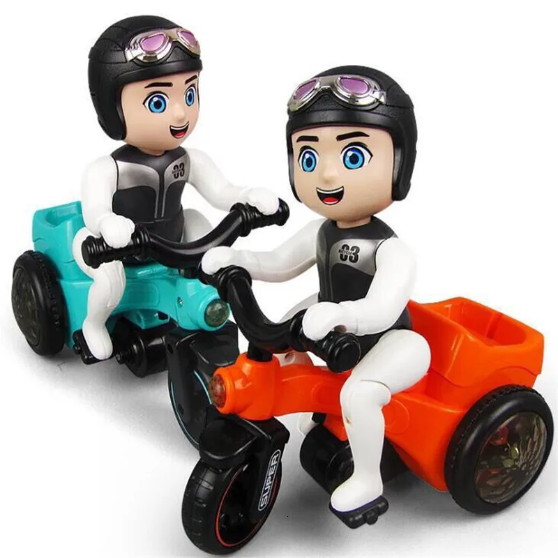 

Hot Sale Universal Electric Tricycle Toy Electric Music Lighting 360 Degree Universal Rotating Model Toy Children Toy Gift