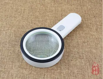 

Elderly People Newspaper Reading Handheld Illuminate Magnifier Lighted Jewelry Magnifying Glass 10x with LED Lights Jewel Loupe