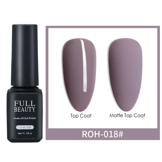 Nail Gel Polish 6ml Yellow Orange Pure Colors Nail Art Lacquer Soak Off UV Gel Varnish Semi Permanent Autumn Manicure TRROH01-18 - Цвет: ROH-18