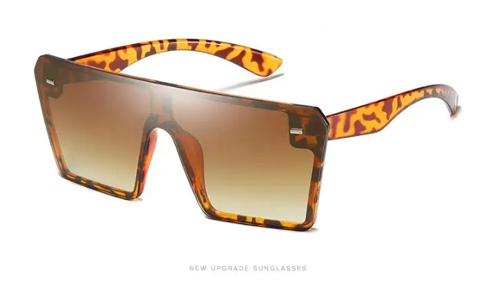 C08 Retro-super-large frame square sunglasses for men and women with European and American fashion rice nail Sunglasses 54157 - Цвет линз: C08