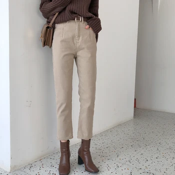 

Five color all-around high waist casual pants women's new spring 2020 loose and thin straight pants