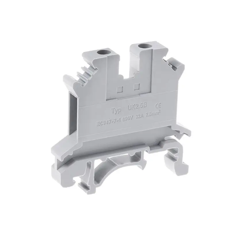 

10pcs/set UK-2.5B Terminal Block Screw General Application PCB Din Rail Wiring Termianl Connector