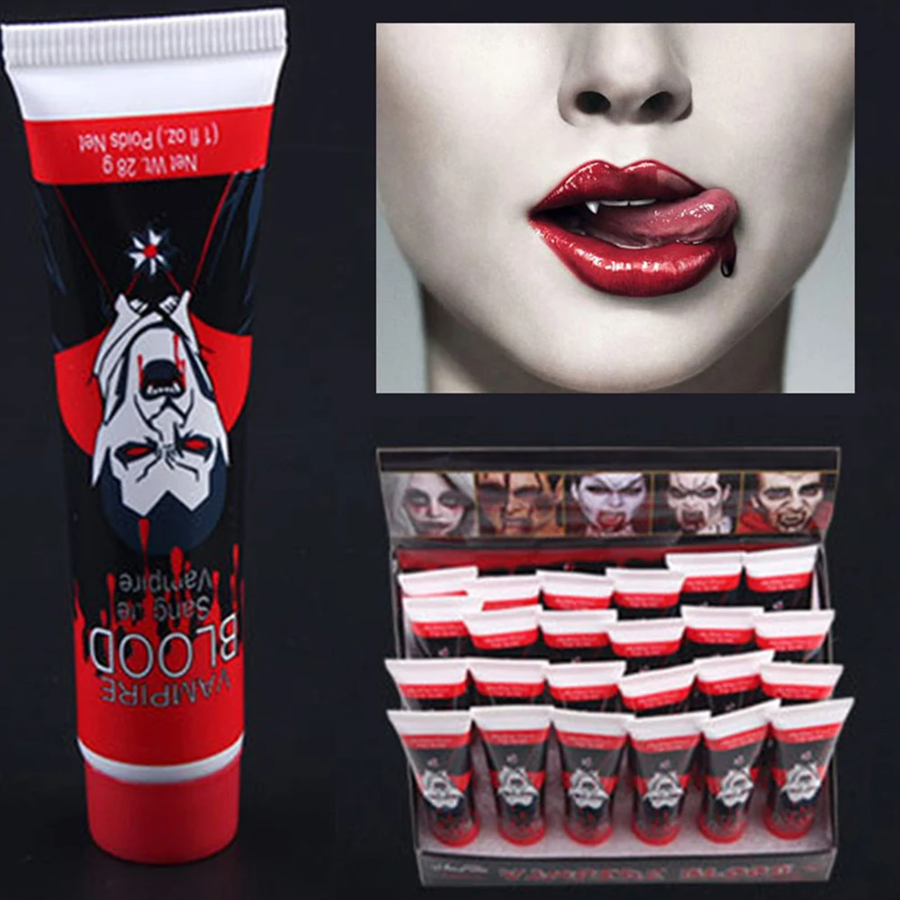 

30ml Movie TV Make Up Accessories Cosplay Party Fake Blood Halloween Costume Artificial Party Edible Fake Blood Plasma