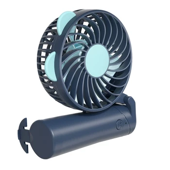 

USB Charging Rechargeable Folding Handheld Fan Portable Office Household Travel Mini Desk Fan Adjustable Wind Speed