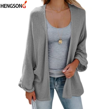 

Bat Sleeve Casual Cardigan Women Sweaters Fashion Autumn 2019 Woman Loose Coat Knitted Cardigans Long Sweaters