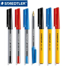 5 шт., шариковая ручка STAEDTLER 430 F/M, Классическая шариковая ручка с пчелами, студенческие ручки, Офисная живопись, красная, синяя, черная шариковая ручка, ручка для письма