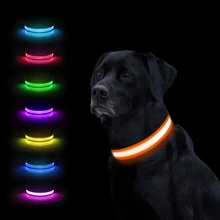 

MASBRILL Light Dog Collar USB Charging Rechargeable Waterproof 3 Modes Flashing Durable Glowing Dog Collars Supplies Pet Product