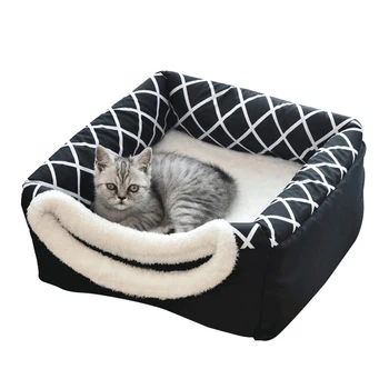 

2 In 1 Dog Cat Easy Clean Winter Warm Sleeping Anti Slip Washable Windproof Pet Bed Home Sofa House Indoor Portable Foldable