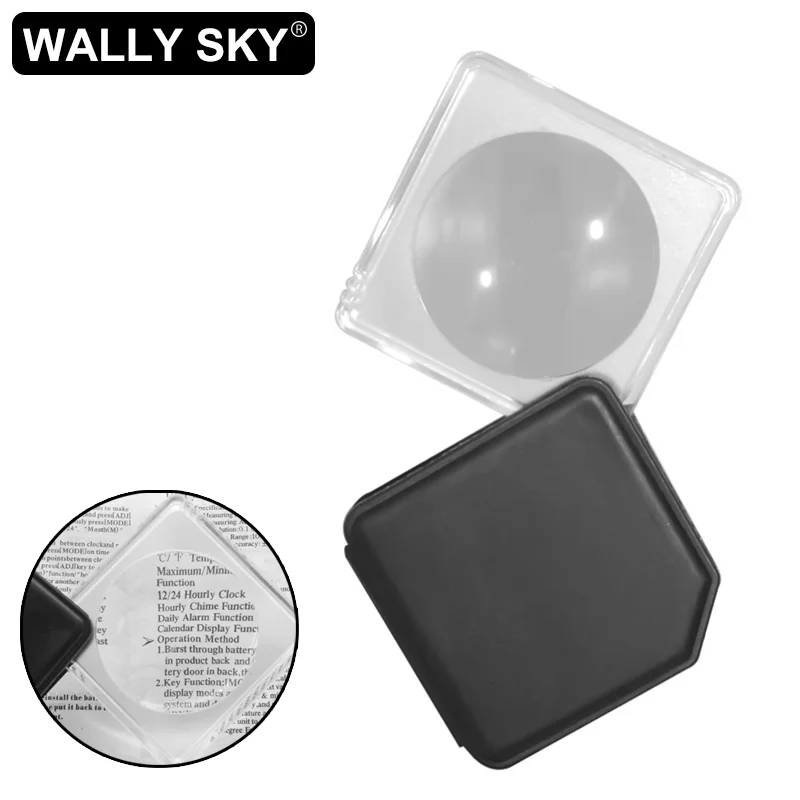 

Handheld Magnifier Pocket Size 5X MINI Foldable Portable Magnifier Pull-out Pocket Reading Magnifying Glass Acrylic Lens