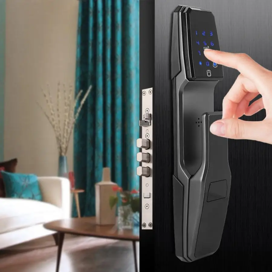 

Intelligent Auto Digital Door Lock Unlock with Fingerprint Password Security Card Intelligent Auto Digital Door Lock