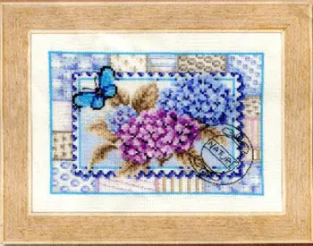

H T B1510 embroidered Postcard precision printing kit cross stitch embroidery kits Counted Cross Stitch Kit