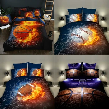 

3D Ball Print Fitted Sheets Colorful Mattress Cover Four Corners With Elastic Band Bed Sheets Home Textile Multi-size
