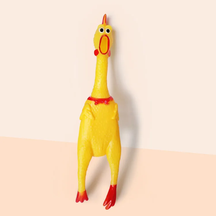 Лучшая кричащий куриный питомец игрушка мультфильм резиновая большая собака маленькая собака интерактивная игрушка поставки суровый инструмент декомпрессии