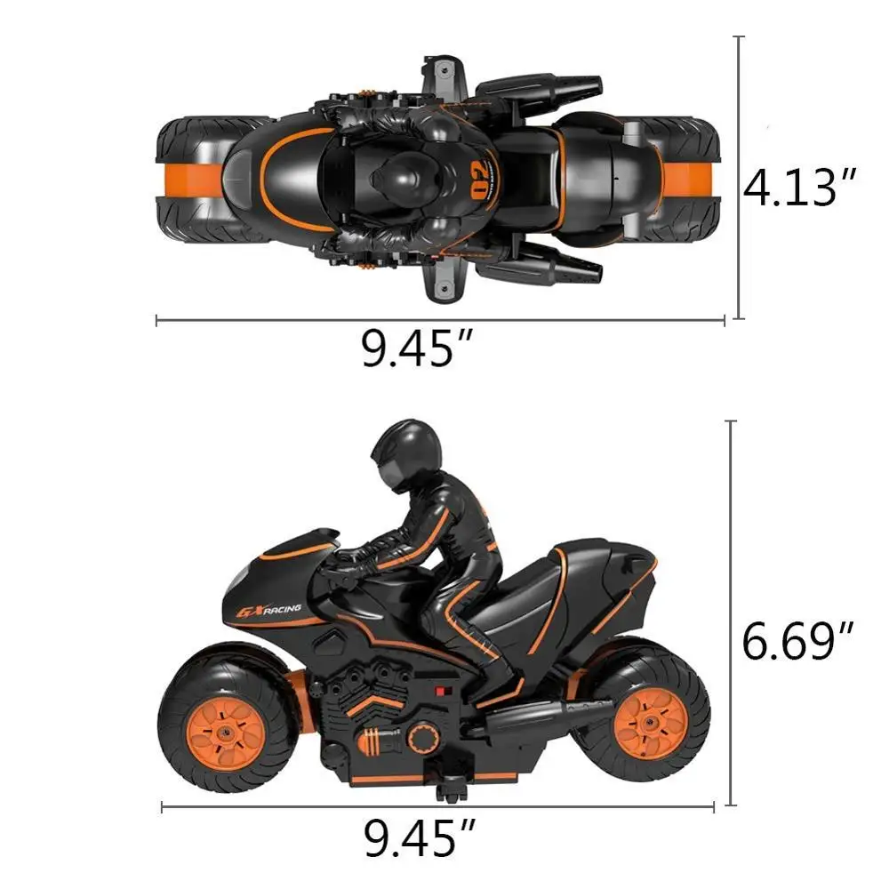 Мини мотоцикл с дистанционным управлением 2 4 ГГц 2WD|Радиоуправляемые мотоциклы| |