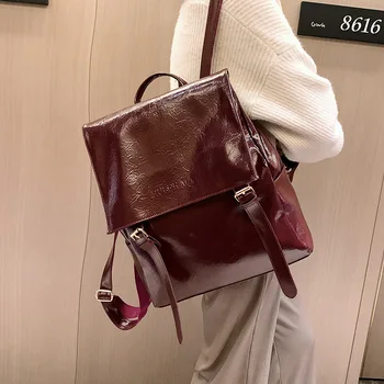

2020 new women's shoulder bag anti-theft school bag multifunctional double zipper large capacity leisure travel backpack
