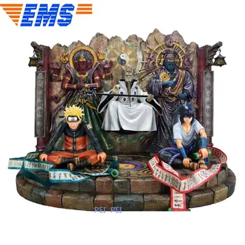 

15.7" Anime Statue NARUTO Uzumaki Naruto & Uchiha Sasuke Full-Length Portrait Resin Action Figure Collectible Model Toy BOX Q972