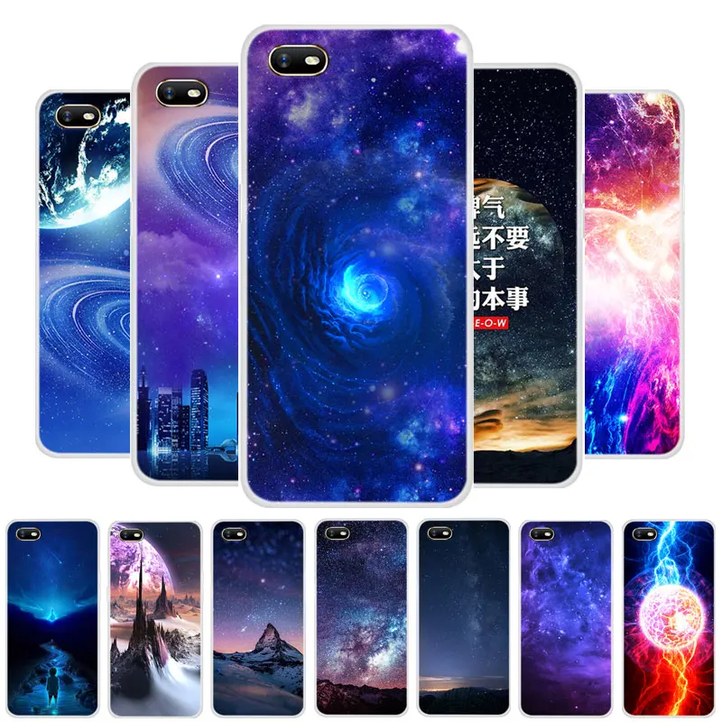 Чехол для OPPO A1K чехол с планетой Силиконовые мягкие чехлы из ТПУ на заднюю панель