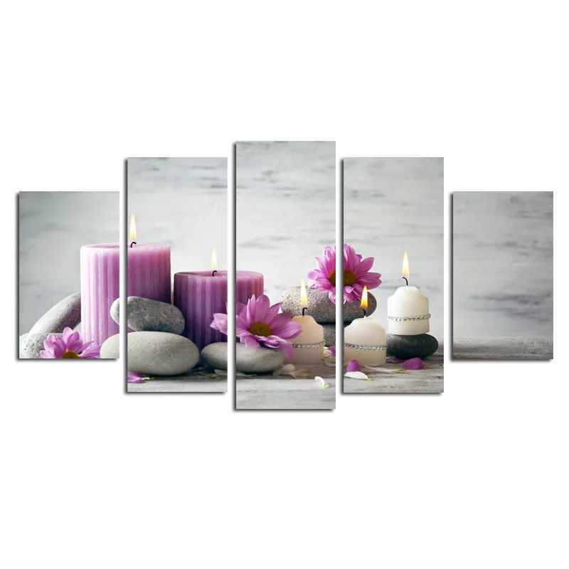 

5-frame Purple Candle Computer Airbrush Painting AliExpress Amazon Wish Decorative Painting Core