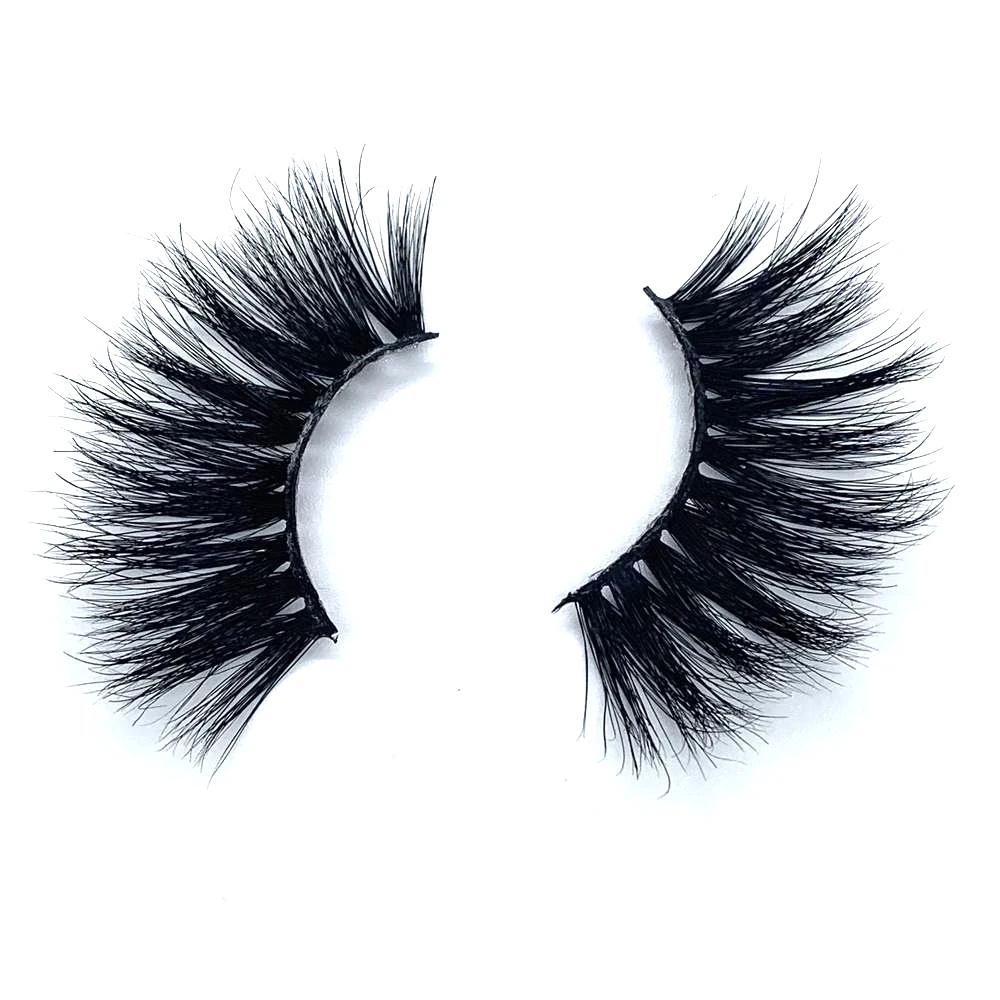 

25mm Mink Eyelashes handmade Real Mink Eyelashes Thick Strands Cruelty Free 3D Mink Lashes Soft Dramatic Eyelashes Makeup 6D07